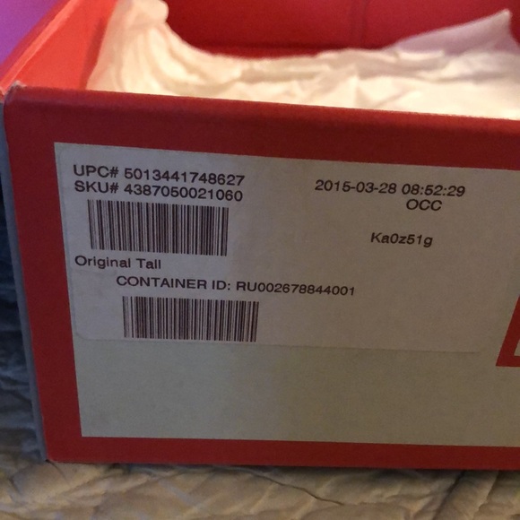 Hunter original tall sky blue rain boots size 6 or 37 with box - Picture 16 of 16